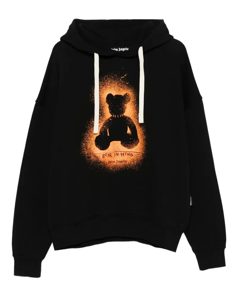 Palm Angels Hoodie mit Spray-Effekt - Schwarz Schwarz