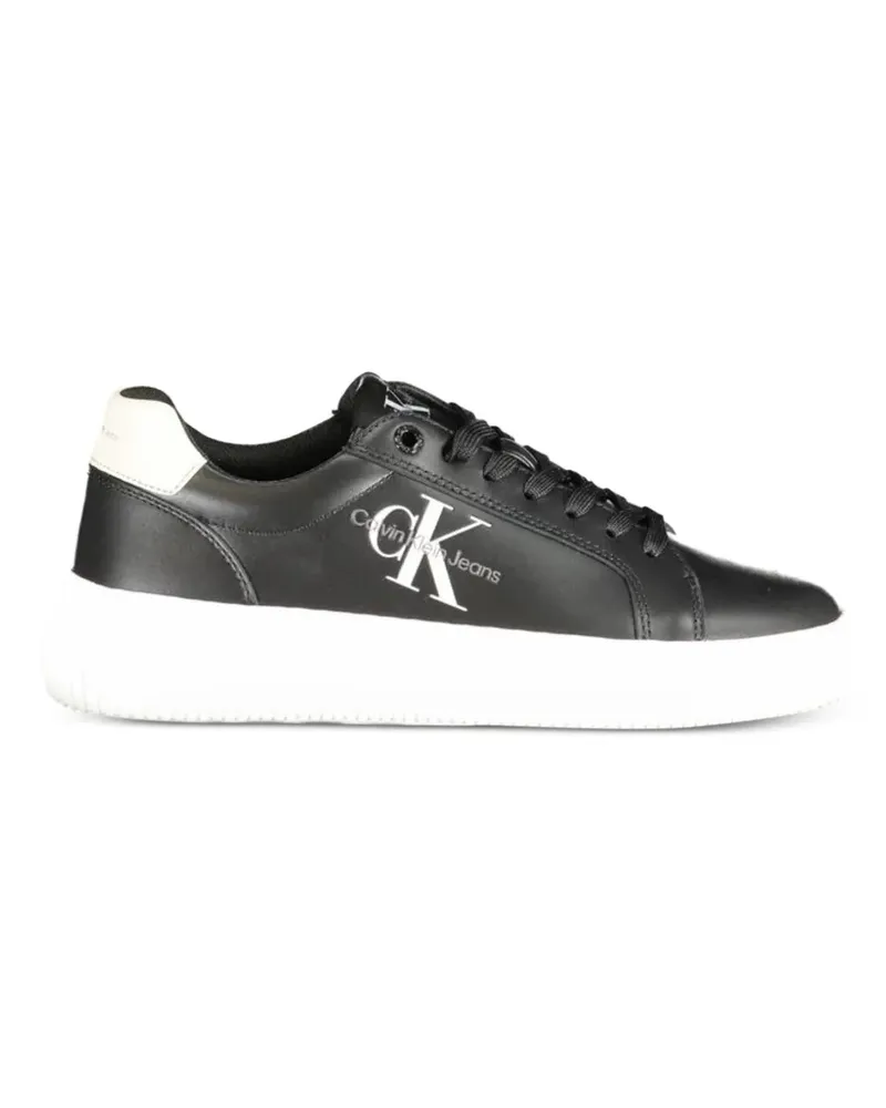Calvin Klein logo-print low-top sneakers - Schwarz Schwarz