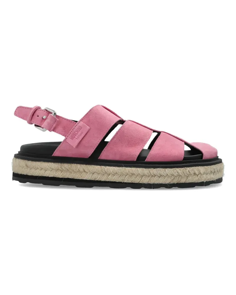 Moschino suede cage sandals - Rosa Rosa