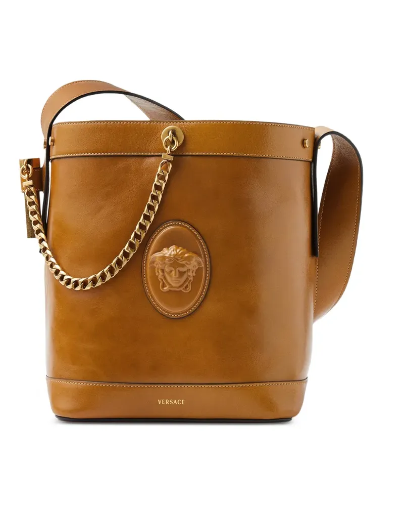 Versace Kleine Pivot Beuteltasche - Braun Braun