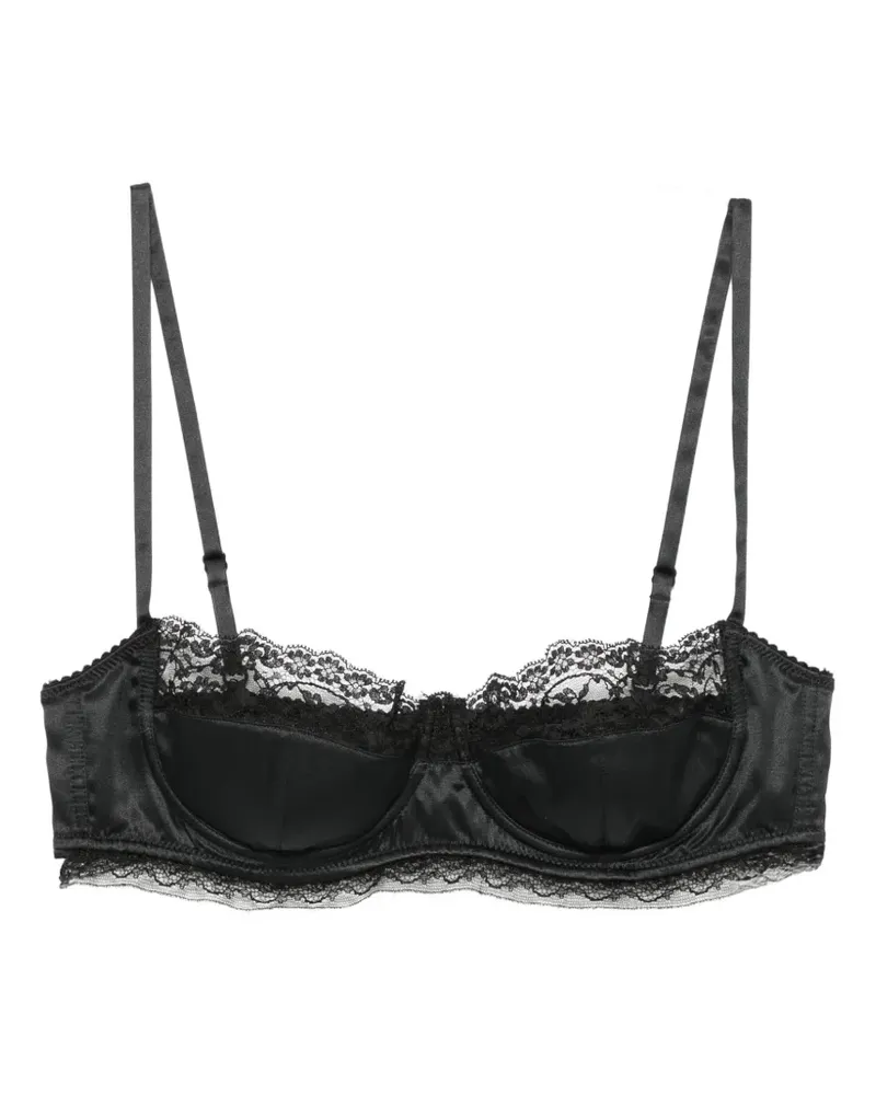Dolce & Gabbana BH aus Satin - Schwarz Schwarz