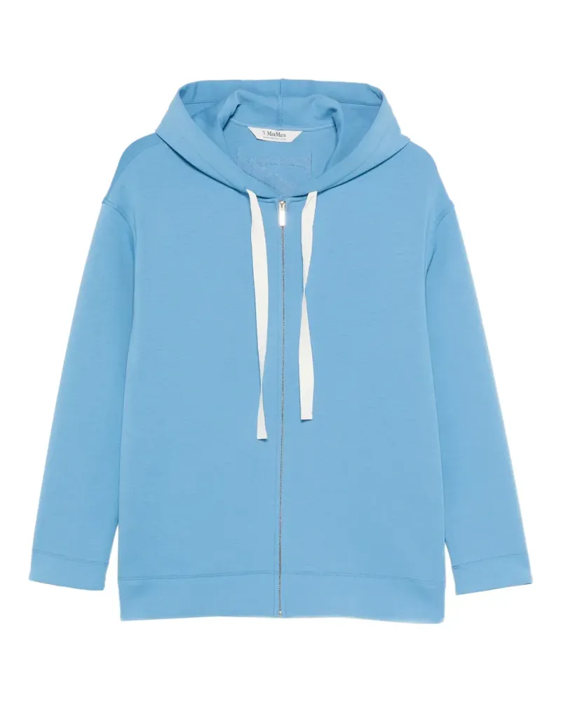 Max Mara Max Mara hooded zip-up sweatshirt - Blau Blau