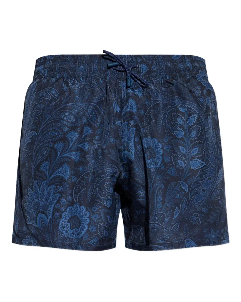 Etro Badeshorts mit Paisley-Print - Blau Blau