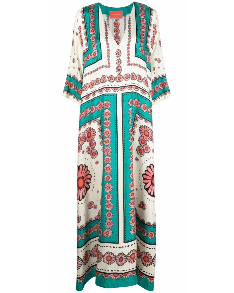 La DoubleJ Kleid mit Print - Grün Grün