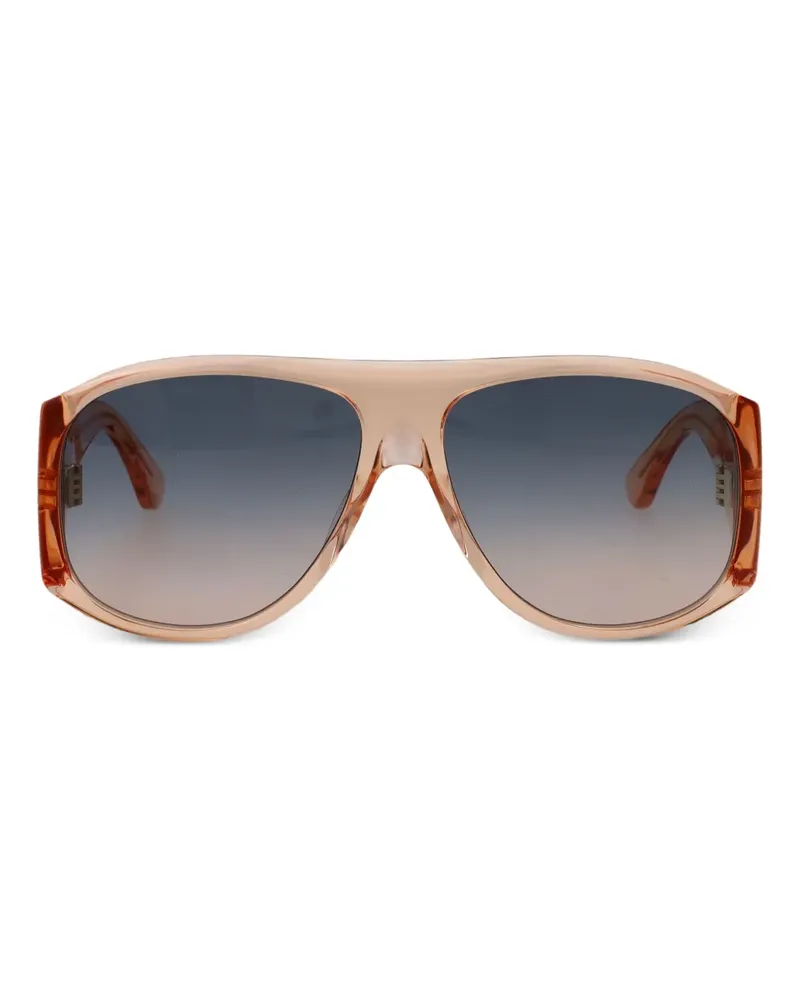 Chloé Sonnenbrille mit rundem Gestell - Nude Nude