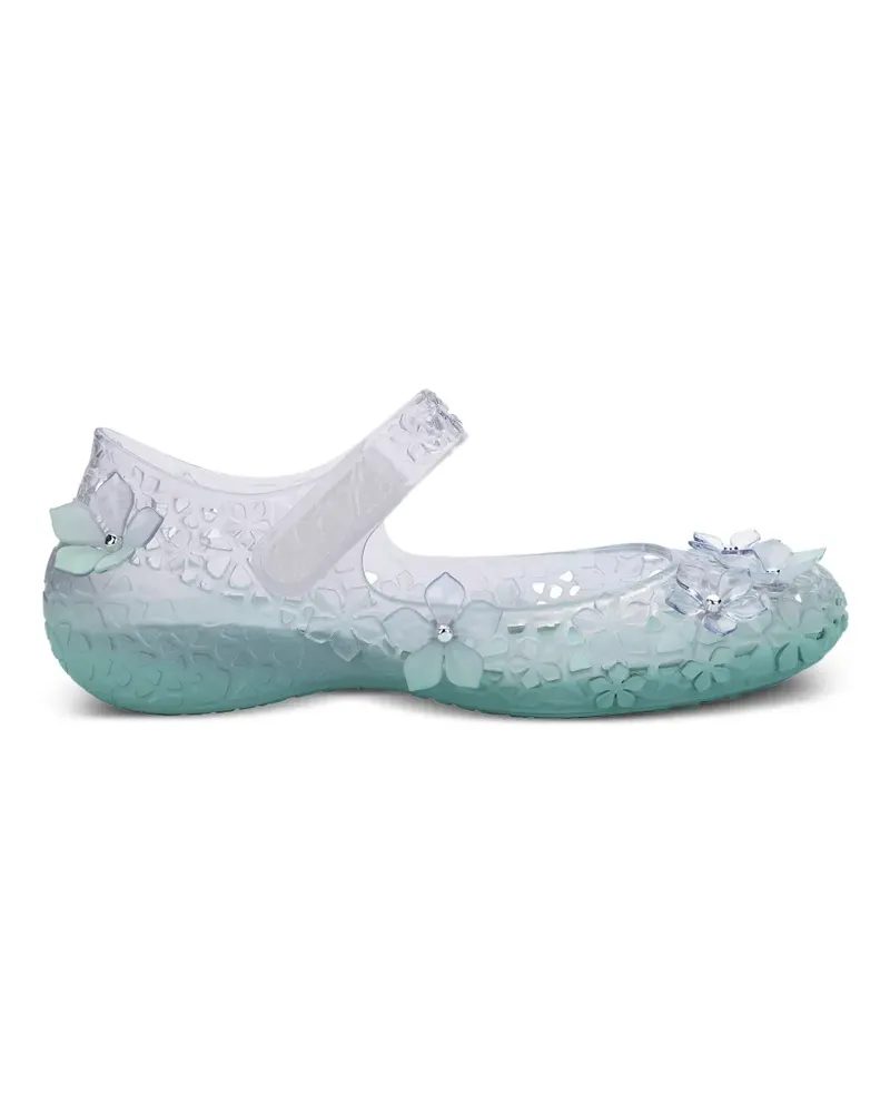 Melissa x Susan Fang Luna Bloom floral-appliqué ballet flats - Grün Grün