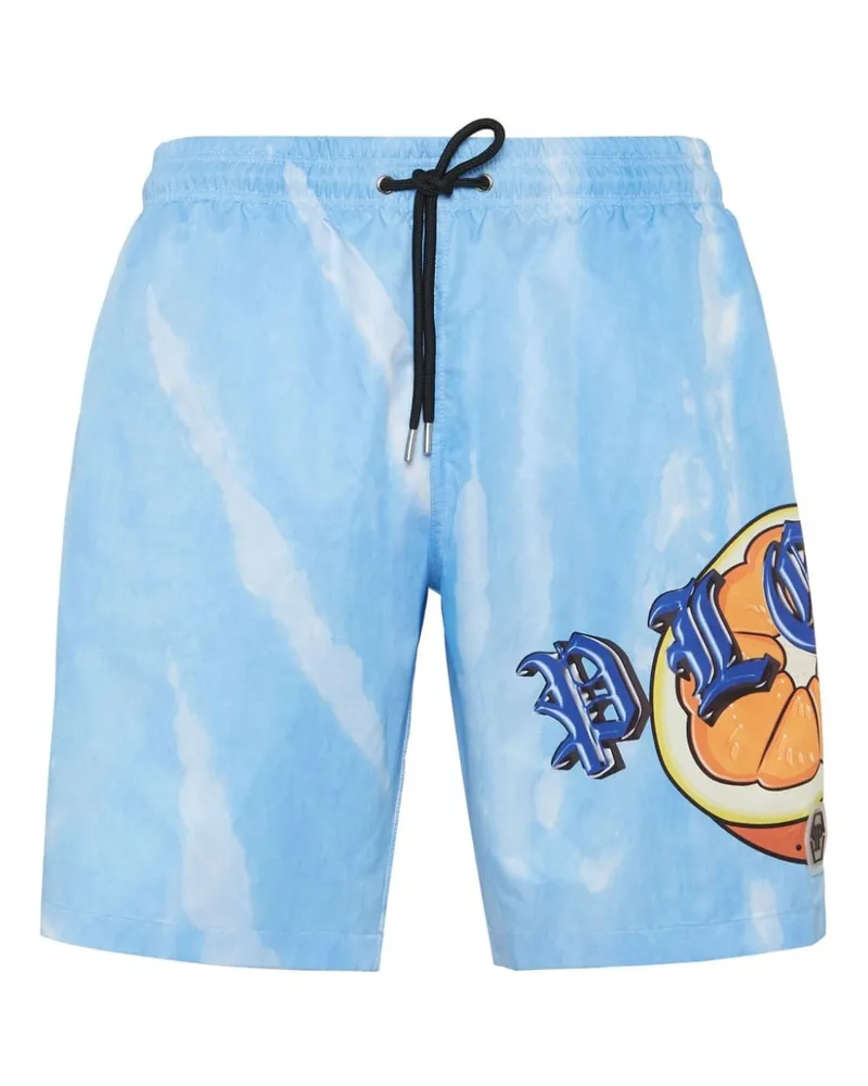 Philipp Plein Tutti Frutti Badeshorts - Blau Blau