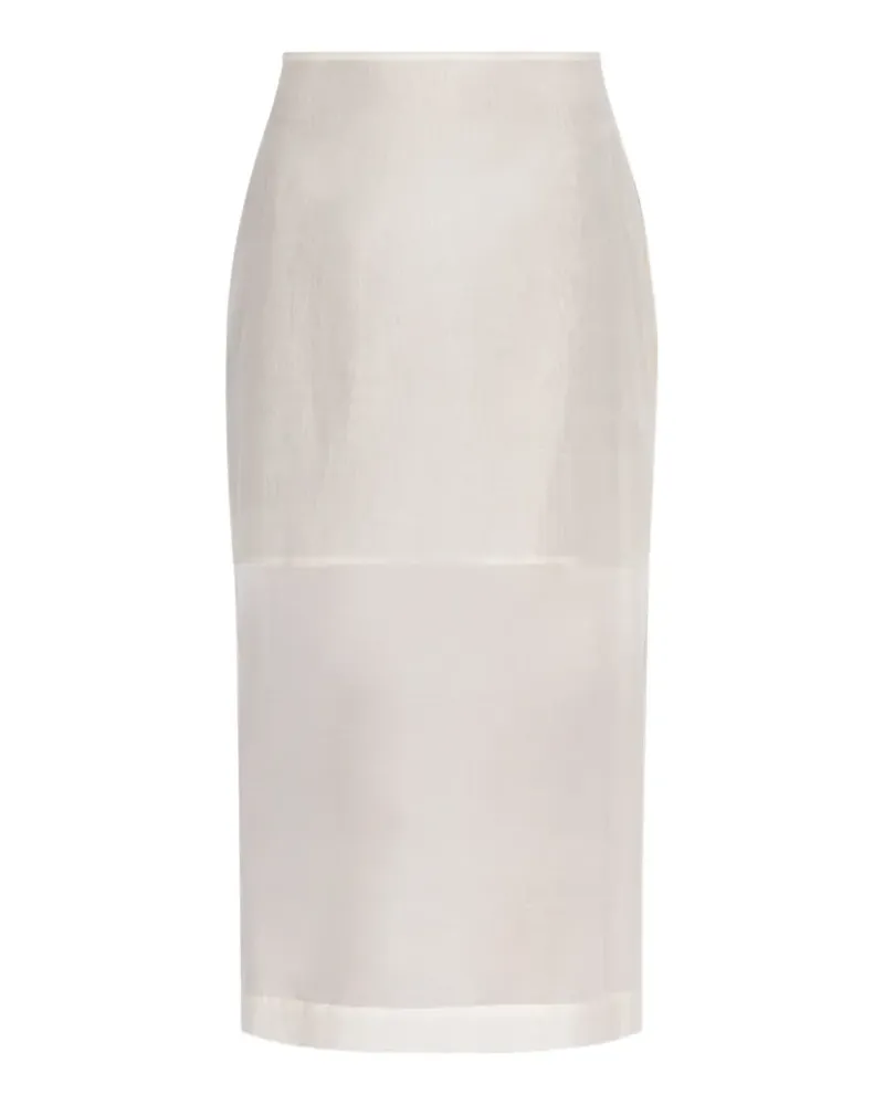 By Malene Birger Esta Sheer-Midirock - Weiß Weiß