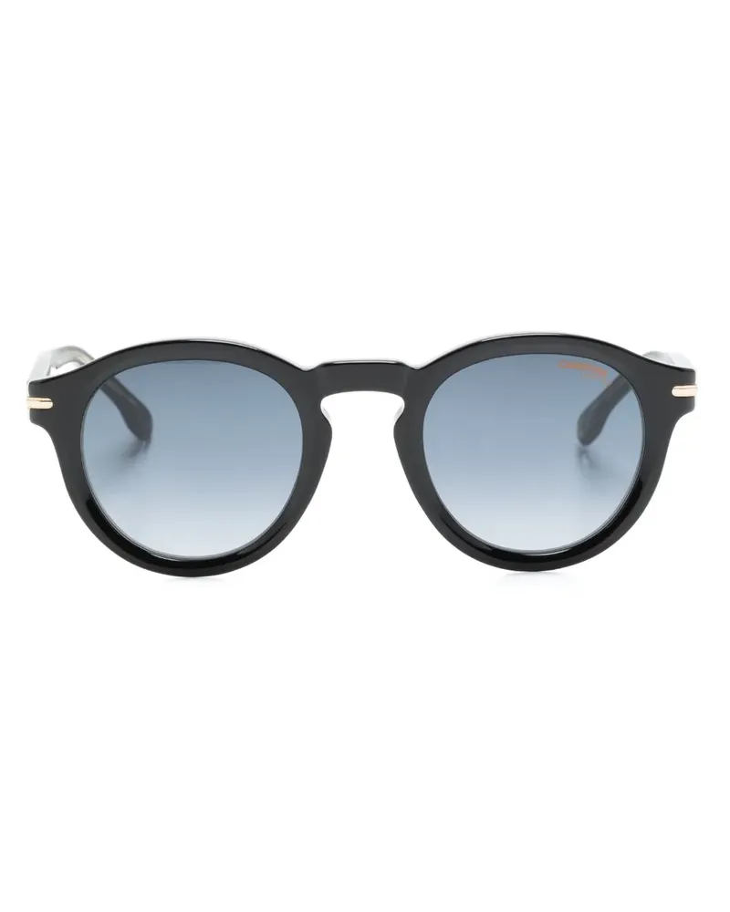 Carrera Sonnenbrille mit rundem Gestell - Schwarz Schwarz