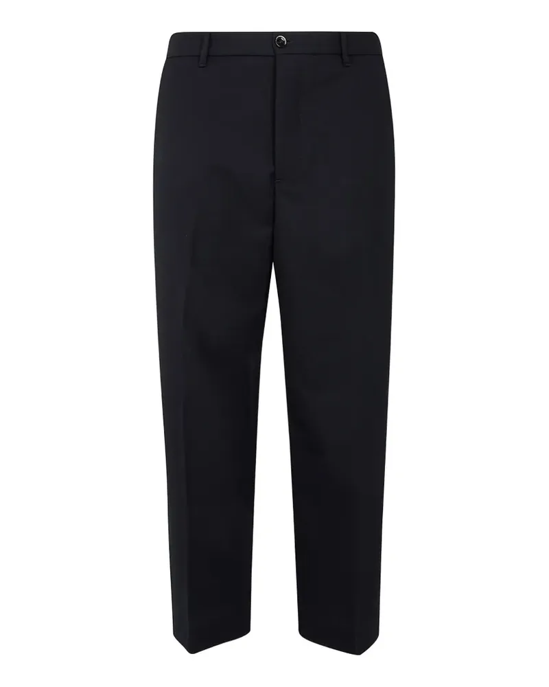 nine:inthe:morning wool tailored trousers - Schwarz Schwarz