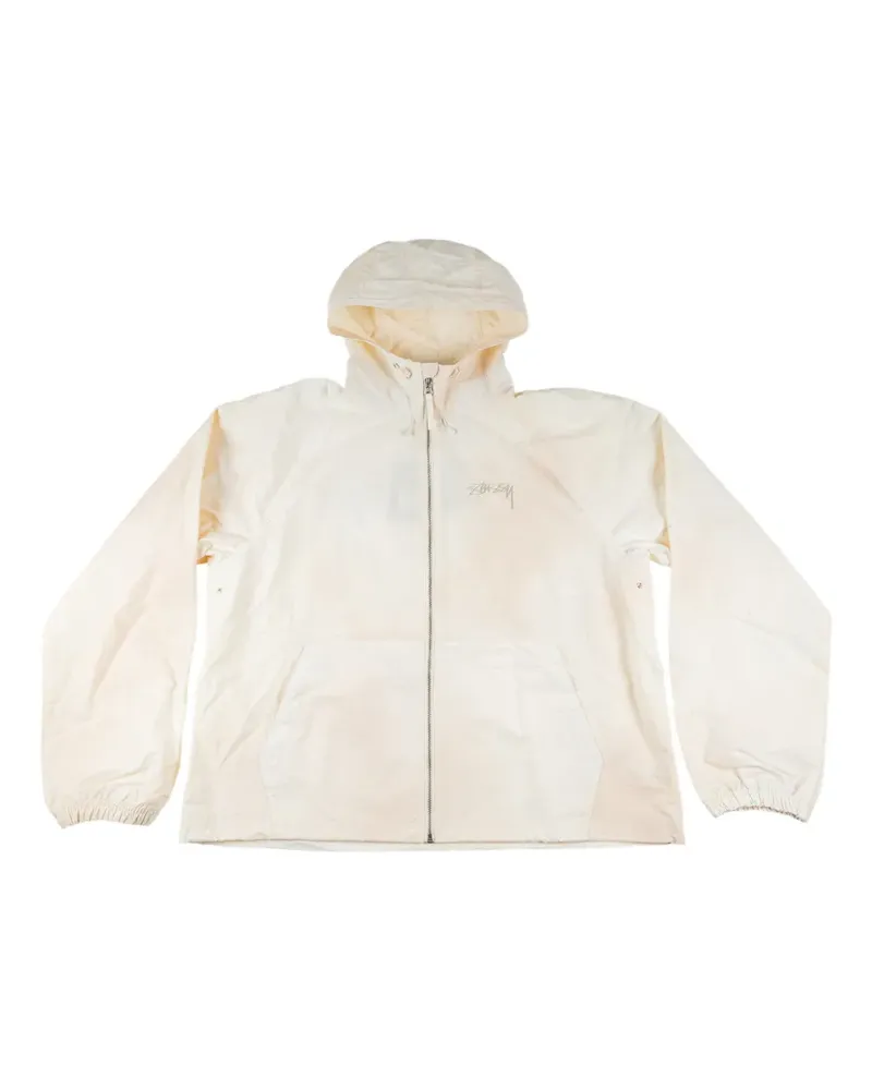 Stüssy Beach Shell wave-dye hooded jacket - Nude Nude
