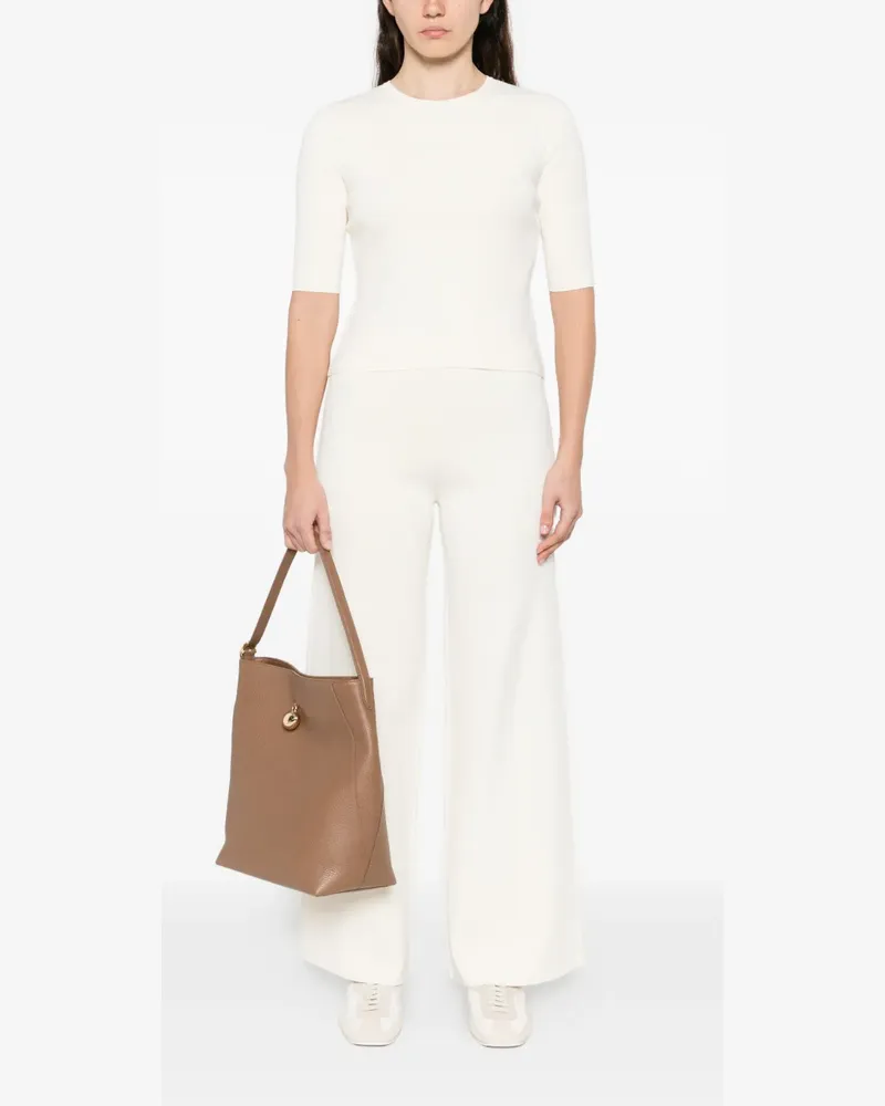 Max Mara Palazzohose mit weitem Bein - Nude Nude