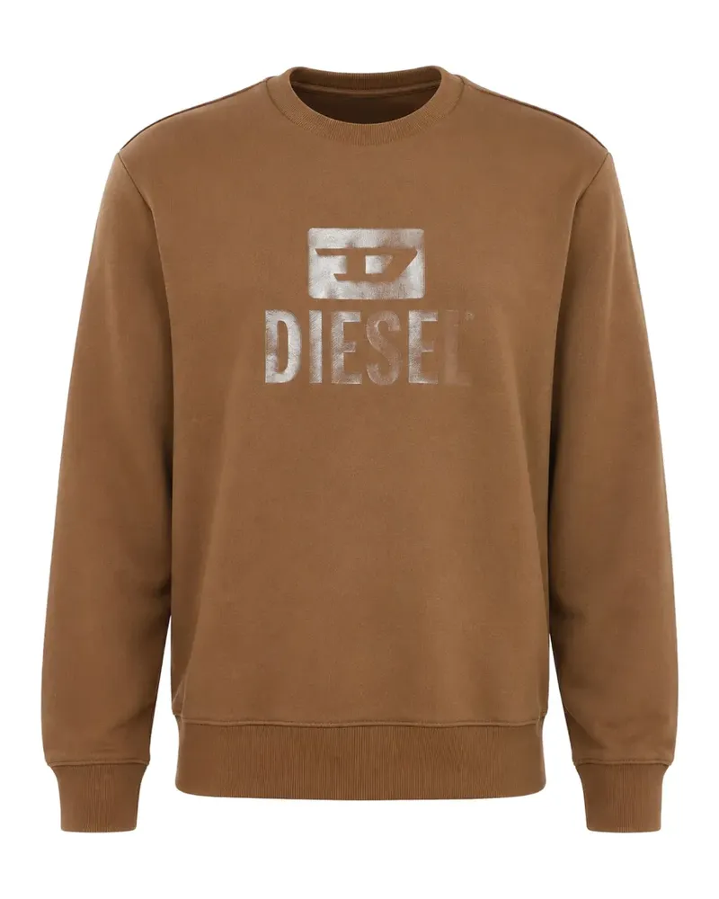 Diesel Sweatshirt mit Logo-Print - Braun Braun