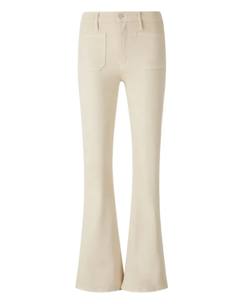 Mother Ausgestellte Weekender Jeans mit aufgesetzter Tasche - Nude Nude