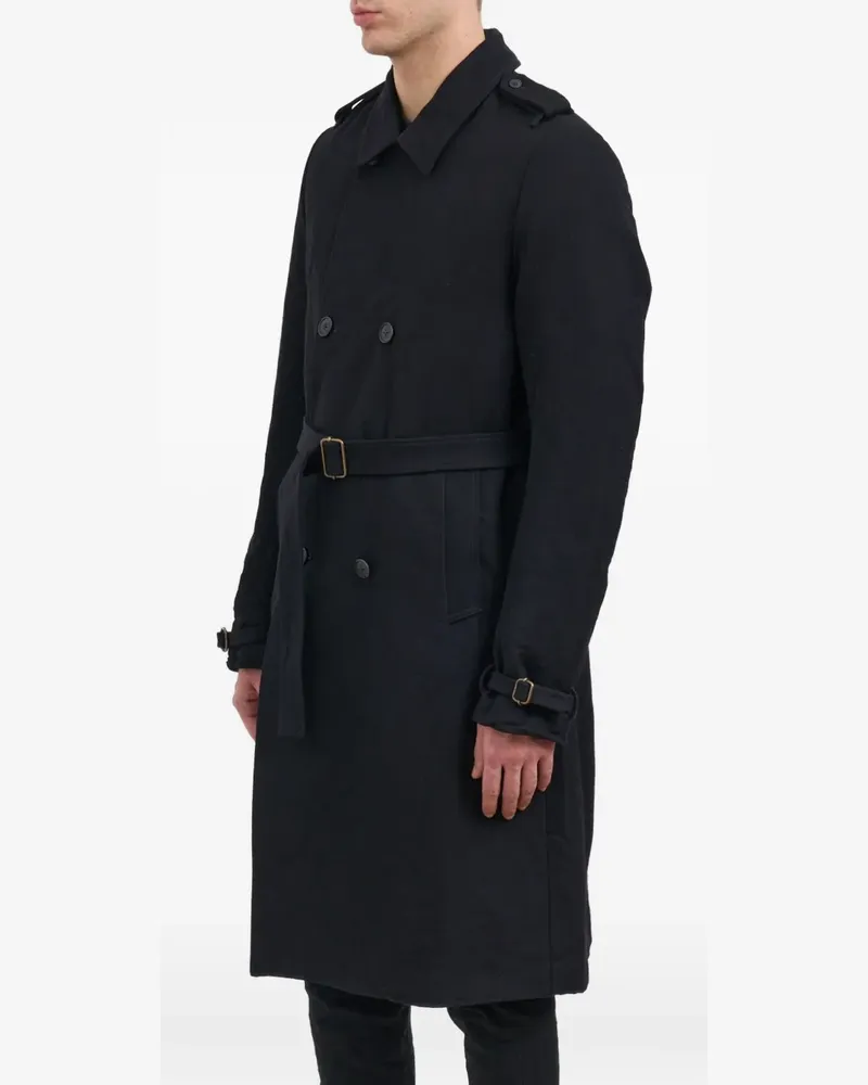 Poème Bohèmien double-breasted belted trench coat - Schwarz Schwarz
