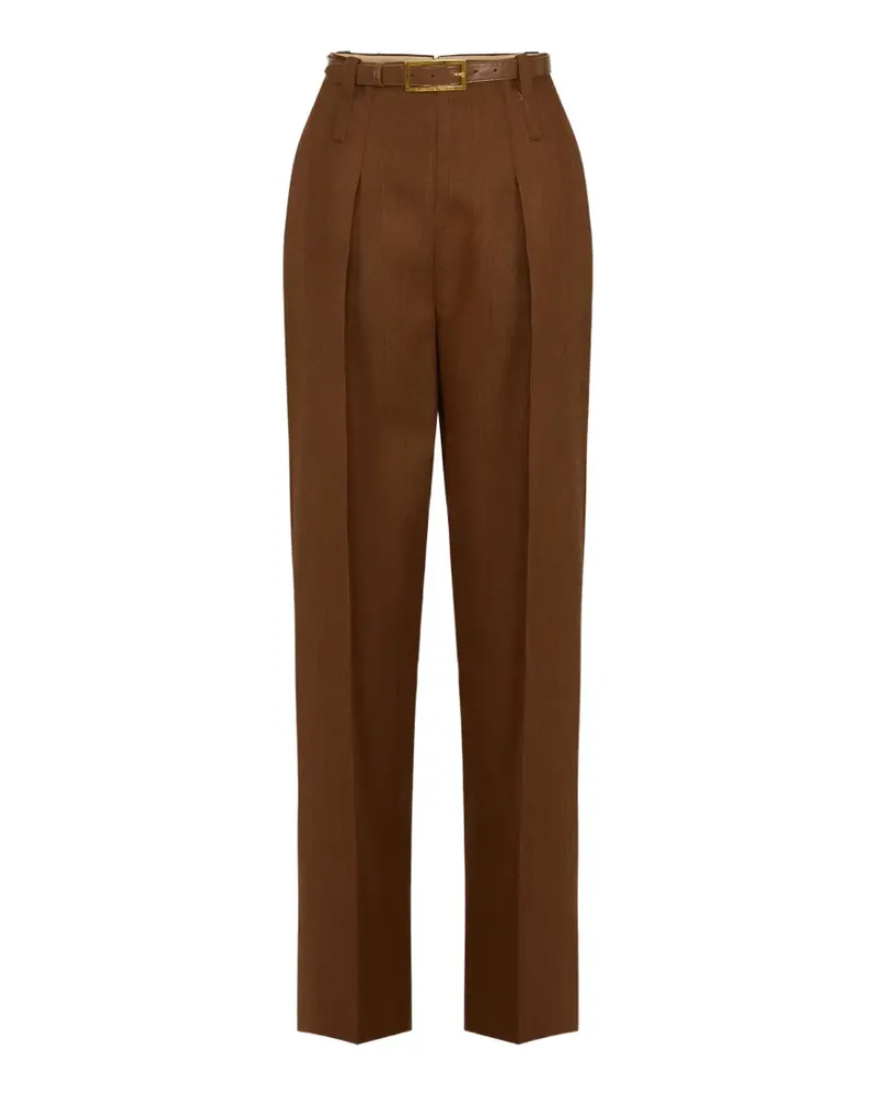 Elisabetta Franchi Klassische Hose - Braun Braun