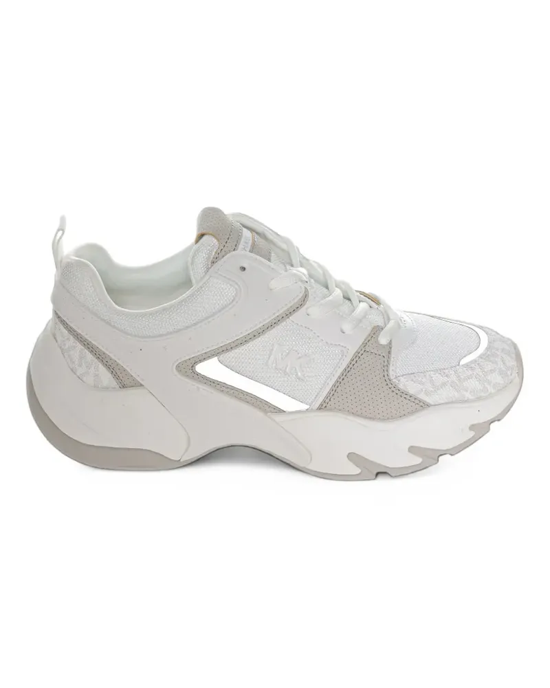 Michael Kors Chase mixed-media trainers - Weiß Weiß