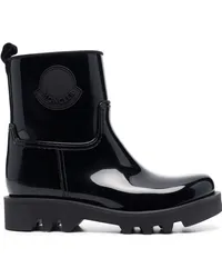 Moncler Stiefeletten mit Glanzoptik Schwarz