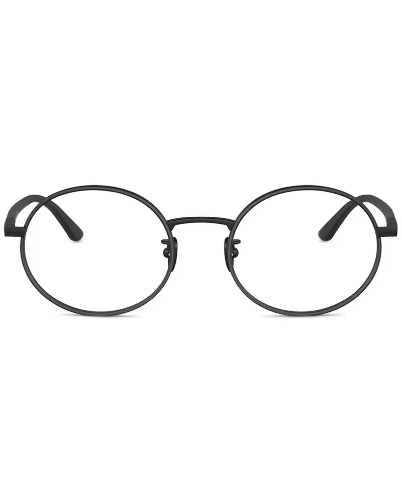 Giorgio Armani Brille mit rundem Gestell - Schwarz Schwarz