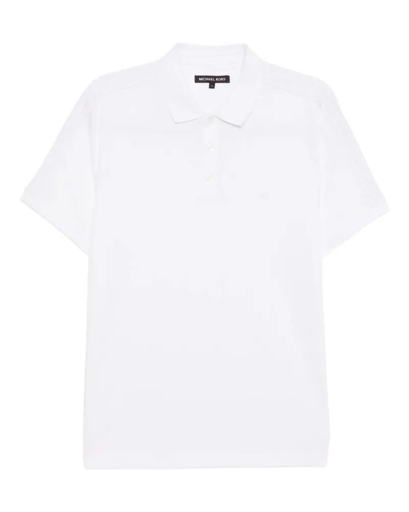 Michael Kors Poloshirt mit Logo-Stickerei - Weiß Weiß