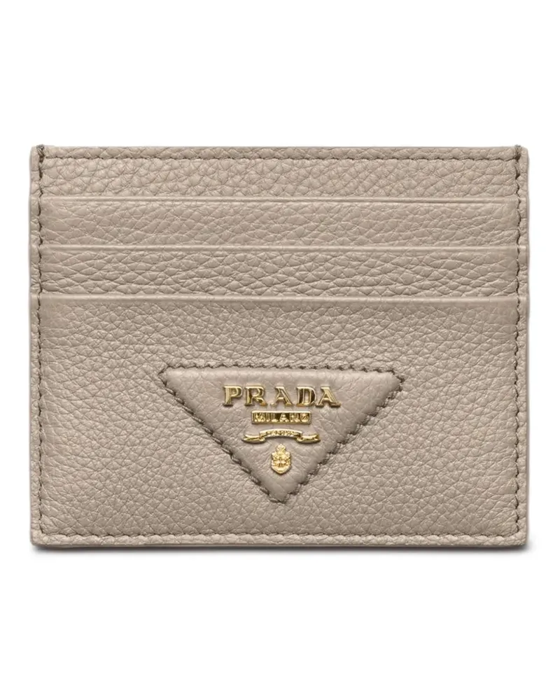 Prada Texturiertes Kartenetui - Grau Grau