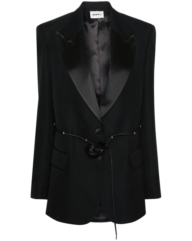 Seen Users Affectiate Rose Blazer Schwarz