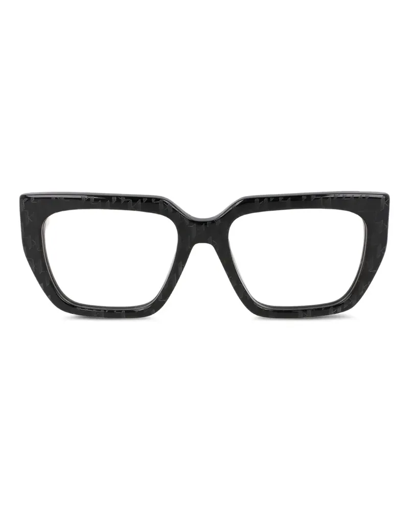 Karl Lagerfeld Brille mit eckigem Gestell - Schwarz Schwarz