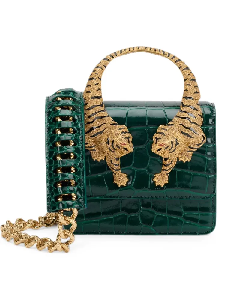 Roberto Cavalli Kleine Roar Schultertasche - Grün Grün