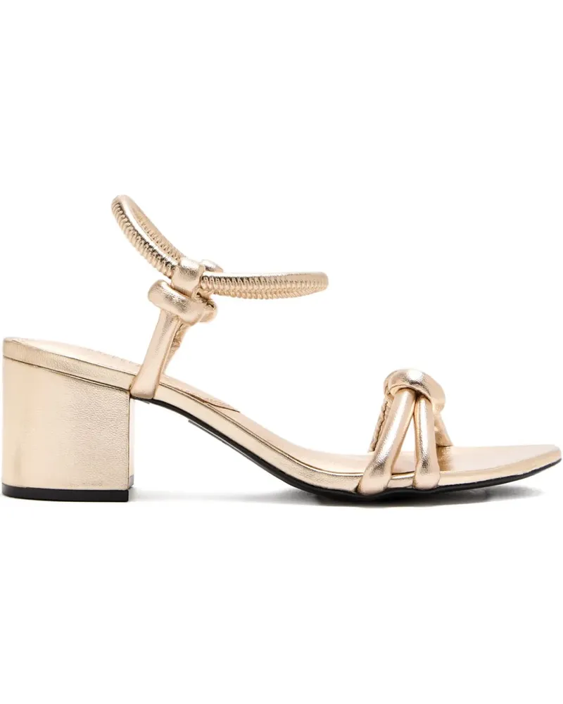 Schutz Luna Sandalen mit geknotetem Blockabsatz 60mm - Gold Gold