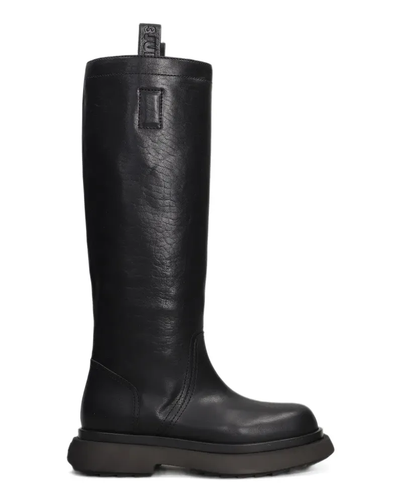 3JUIN Ika Stiefel mit klobiger Sohle - Schwarz Schwarz