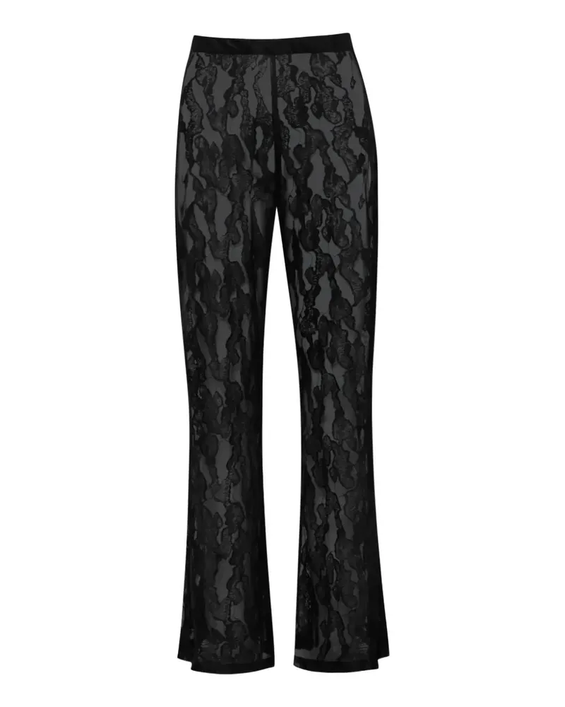Baobab Collection Ausgestellte Porto Spitzenhose - Schwarz Schwarz