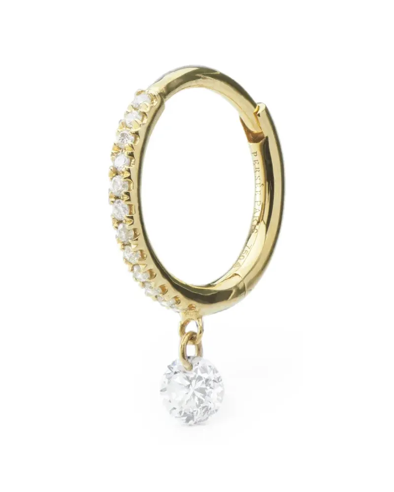 PERSEE Danaé Creolen mit Diamanten - Gold Gold