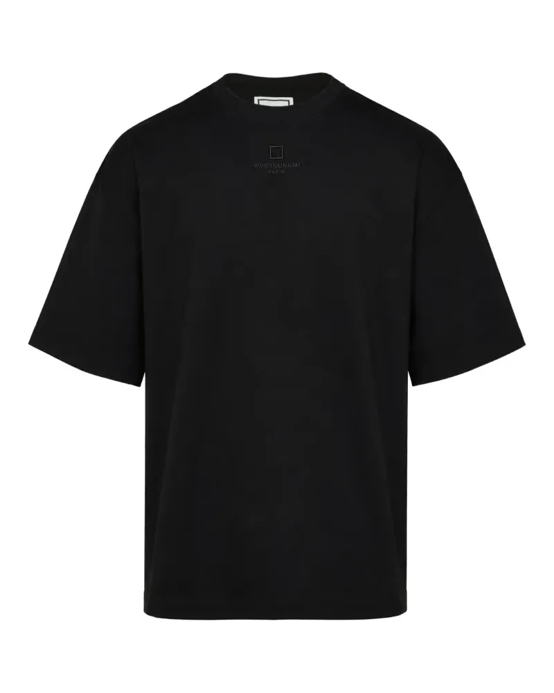 Wooyoungmi T-Shirt mit Logo-Print - Schwarz Schwarz