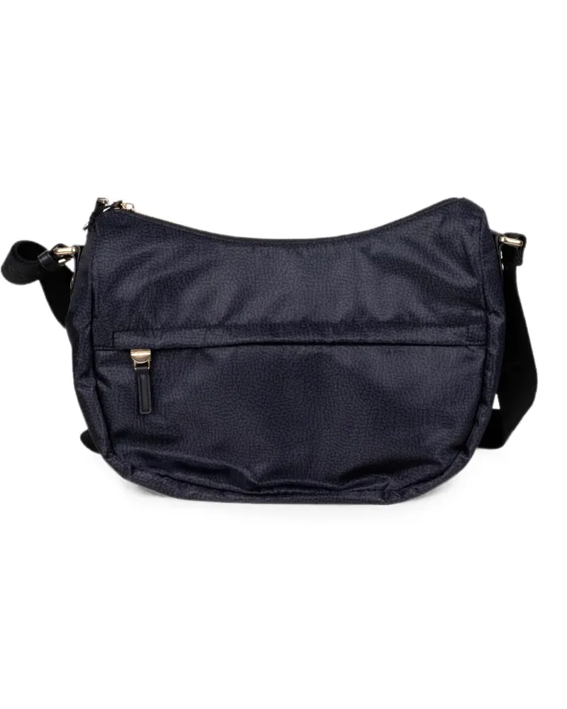 Borbonese Op Art Schultertasche - Blau Blau