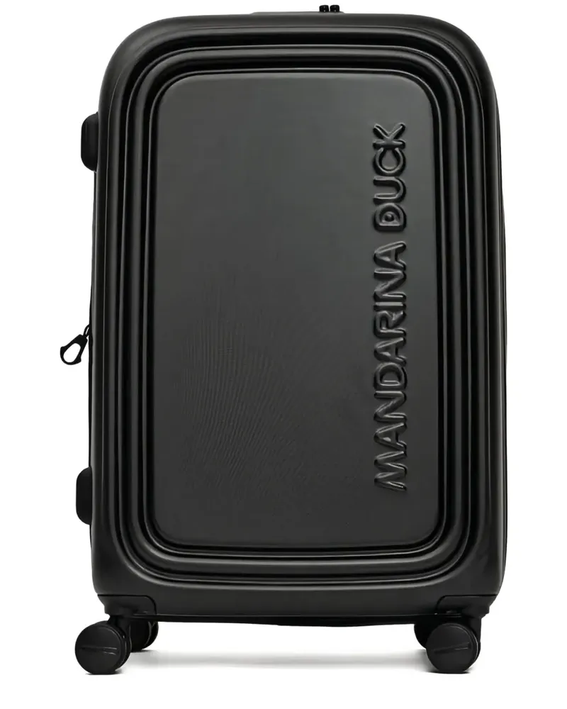 Mandarina Duck Koffer mit Logo-Prägung - Schwarz Schwarz