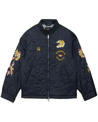 Neighborhood embroidered bomber jacket Blau