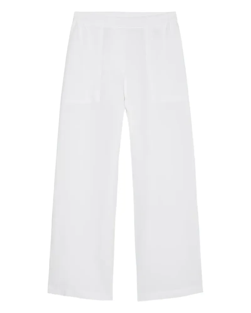 Marc O'Polo Weite Hose mit Stretchbund - Weiß Weiß