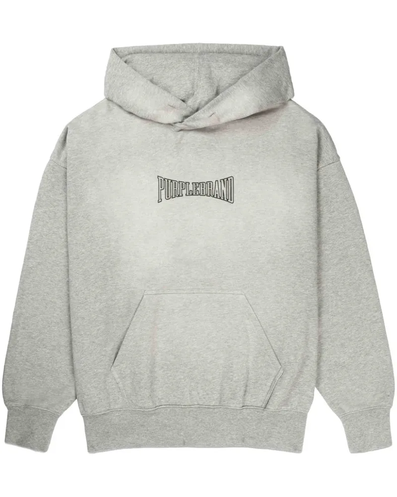 PURPLE BRAND Schwerer Hoodie - Grau Grau