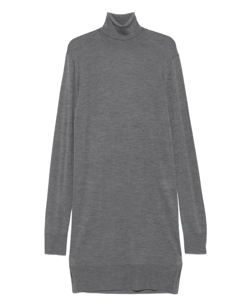 Totême Midikleid mit Rollkragen - Grau Grau
