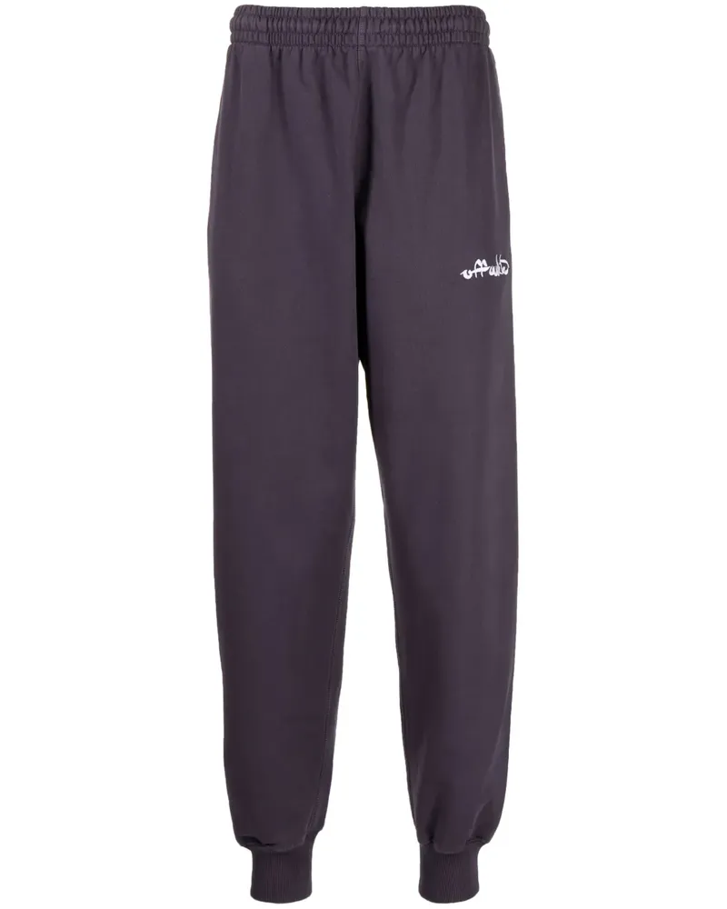 OFF-WHITE Jogginghose mit Logo-Stickerei - Violett Violett