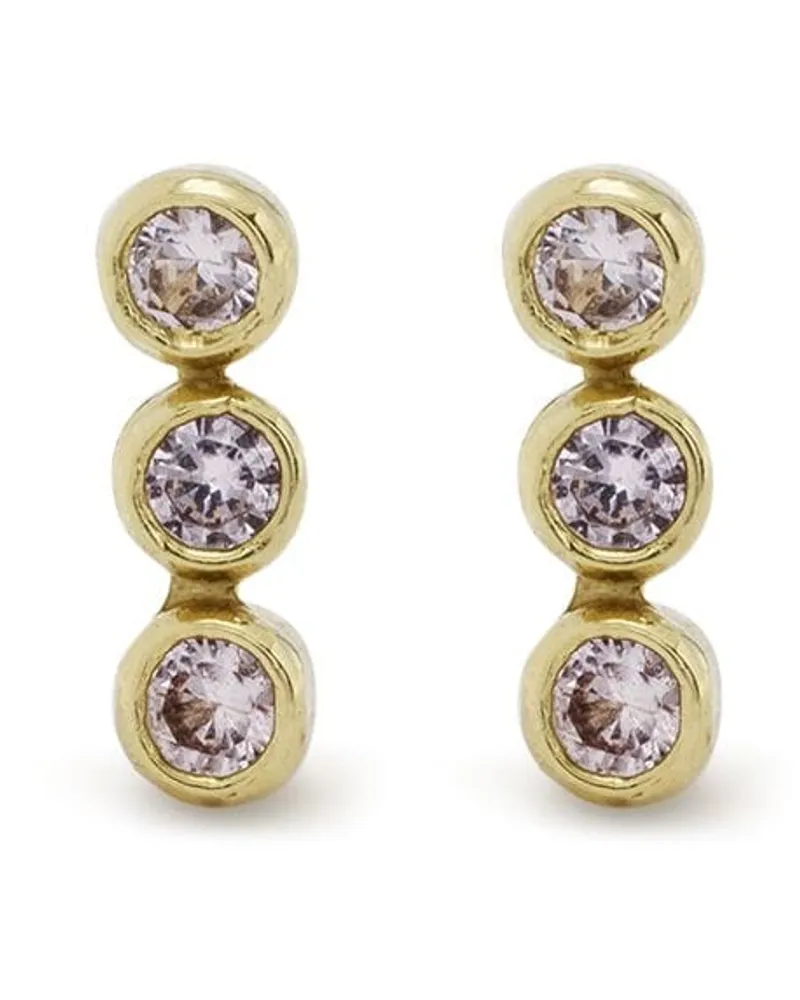 Jennifer Meyer 18kt Gelbgoldohrstecker mit Saphiren Gold