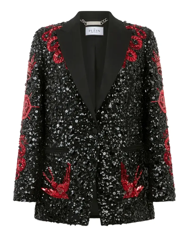 Philipp Plein Sakko mit Pailletten - Schwarz Schwarz