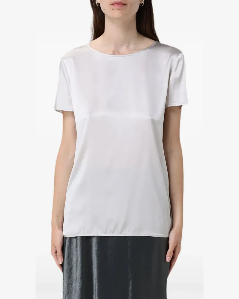 Max Mara Klassisches T-Shirt - Grau Grau
