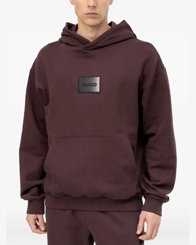 HUGO BOSS Hoodie mit Kängurutasche - Rot Rot