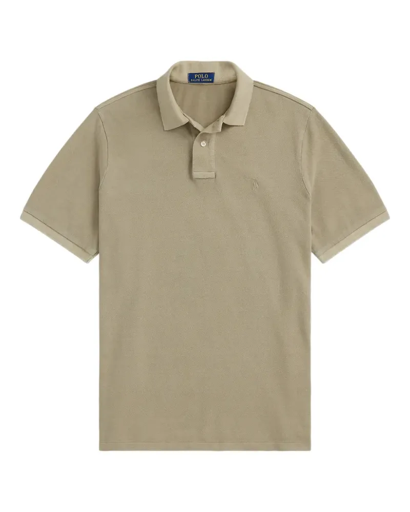 Ralph Lauren classic fit mineral-dyed mesh polo shirt - Nude Nude