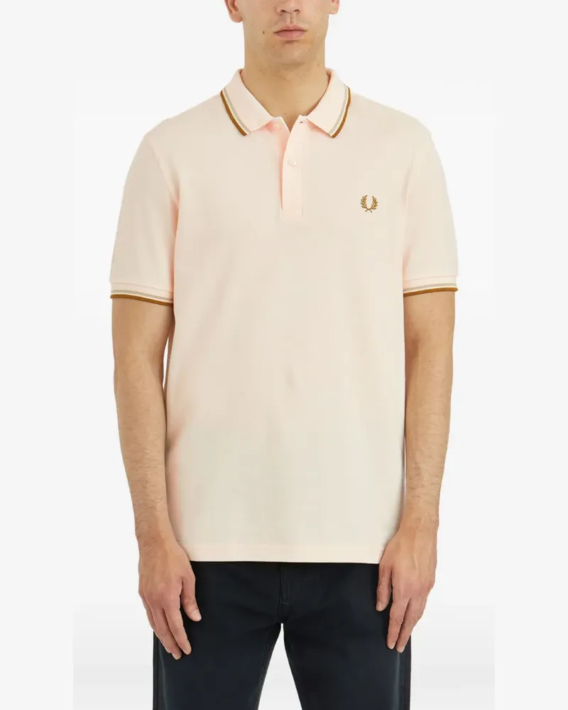 Comme des Garçons x Fred Perry logo-detail polo shirt - Rosa Rosa