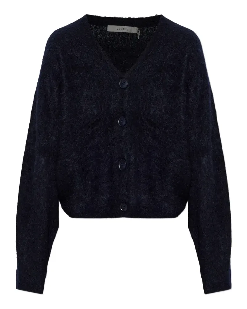 Gestuz Gzdebbie V-neck cardigan - Blau Blau