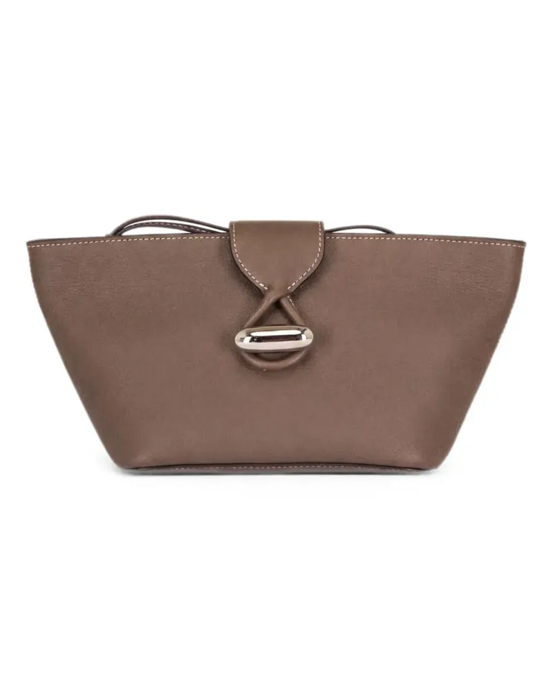SAVETTE Kleine Anello Clutch - Braun Braun