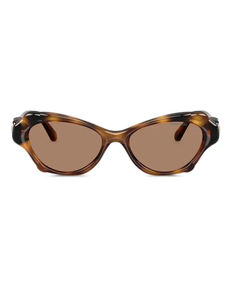 Swarovski Cat-Eye-Sonnenbrille - Braun Braun
