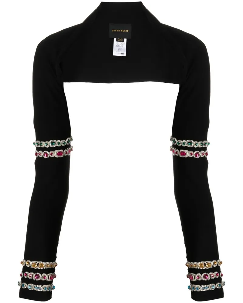 Zuhair Murad Bolero mit Perlenstickerei Schwarz